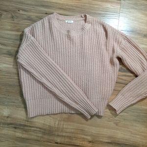 Pink Knit Sweater Cropped Ardene Size S